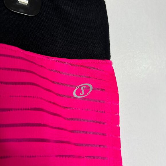 Spalding Women's L Hot Pink Striped Active Tennis Skirt Skort Size Large - Picture 3 of 10